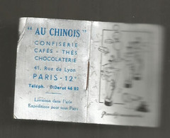 Petit Almanach Pour 1960 , Vierge , Publicité AU CHINOIS , Confiserie , Cafés ,thé , Chocolaterie ,Paris 12 E - Autres & Non Classés