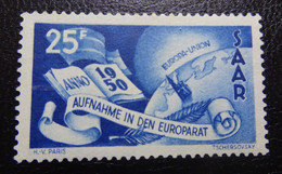 &34G& SARRE YVERT 277, MICHEL 297 (*) UNUSED, NO GUM. - Unused Stamps