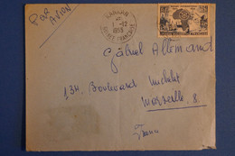 K18 AOF GUINEE LETTRE 1955 PETIT BUREAU KANKAN POUR MARSEILLE FRANCE+ AFFRANCHISSEMENT PLAISANT - Lettres & Documents