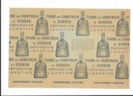 TISANE DES CHARTREUX DE DURBON DEPURATIVE LAXATIVE - FEUILLE PUBLICITE - Advertising