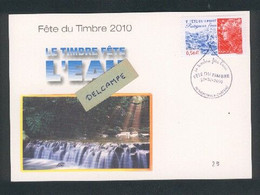 Fête Du Timbre 2010 - Protégeons L'eau - Ecologie - 90 Montreux Le Château - 24/02/20104 - 2010-2019