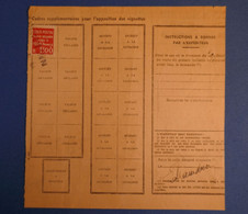 K FRANCE  BEL EX  COLIS POSTAUX 1940 3KG PARIS POUR SABLES D OLONNE+ AFFRANCHISSEMENT PLAISANT - Lettres & Documents