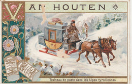 - CHROMO - CHOCOLAT VAN HOUTEN - Traineau De Poste Dans Les Alpes Tyroliennes - 001 - Van Houten