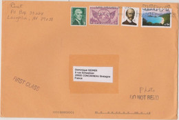 ETATS-UNIS USA 2008 Env. PA Vers La France  Affranch. Plage Paysage, Trudeau Jefferson Et Michigan Cent. 23 12 2008 - Covers & Documents