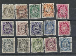 NORVEGE Timbres N° 69 à 83 Valeur 7 € - Otros & Sin Clasificación