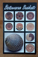 Botswana Postal Card Postcard African Handicrafts Basket Art Cultures Culture Hand Made Folklore Baskets - Botswana