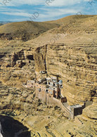 CARTOLINA  WADI AL-QELT,PALESTINA,MONASTERO DI KOZIBA,VIAGGIATA 1985 - Palestine