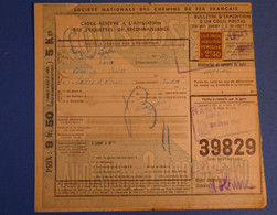 K FRANCE BEL EX COLIS POSTAUX 1940 10KG NANTES POUR LES SABLES D OLONNE+ AFFRANCHISSEMENT PLAISANT - Lettres & Documents