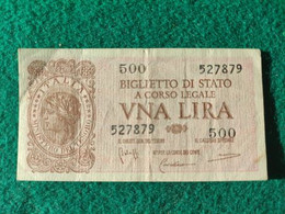 Italia  1 Lira 1944 - Italië – 1 Lira