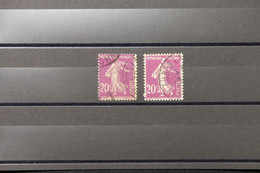 FRANCE - Type Semeuse N° 190 - Variété Triple Encadrage Au Pied + Normal - Oblitérés - L 89054 - Used Stamps