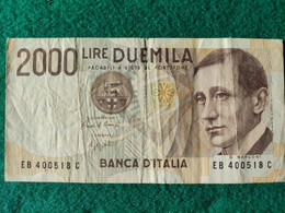 Italia  2000 Lire 1990 - 2000 Liras