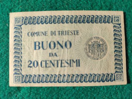 Italia Comune Di Trieste 1945 20 Centesemi - Sonstige & Ohne Zuordnung