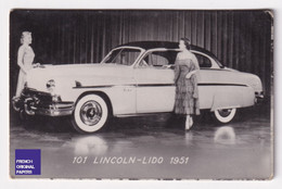 Petite Photo / Image 1950/60s 4,5 X 7 Cm - Voiture Automobile Lincoln Lido 1951 A44-7 - Andere & Zonder Classificatie