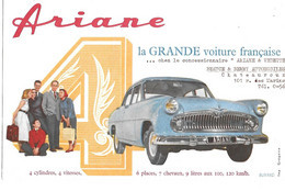 SIMCA ARIANE - BERRY AUTOMOBILES CHATEAUROUX 101 RUE DES MARINS - ARIANE  - LA GRANDE VOITURE FRANCAISE - BUVARD - Auto's