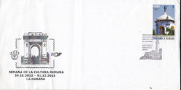 ROMANIAN CULTURE WEEK, SPECIAL COVER, 2012, CUBA - Storia Postale