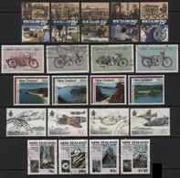 New Zealand (19) 8 Different Sets. 1986 - 1988. Mint & Used. Hinged. - Lots & Serien