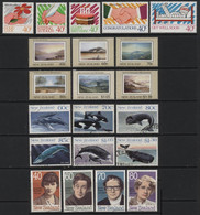 New Zealand (20) 6 Different Sets. 1988 - 1989. Mint & Used. Hinged. - Colecciones & Series