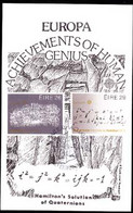 IRELAND (1983) Hamilton's Quaternion Equations. Maximum Card With Thematic Cancel. Scott Nos 561-2, Yvert Nos 504-5. - Cartoline Maximum