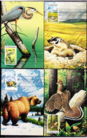 U.S.A. (1981) Preservation Of Habitats. Set Of 4 Maximum Cards With First Day Cancel. Scott Nos 1921-4 - Maximum Cards
