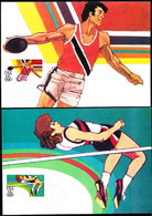 U.S.A. (1983) Discus. High Jump. Archery. Boxing. Set Of 4 Maximum Cards With First Day Cancel. Scott Nos 2048-51 - Cartoline Maximum