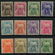 France Taxe (1946) N 78 à 89 * (charniere) - 1859-1959 Nuevos