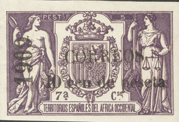 *50Mn. 1909. 10 Cts Sobre 5 Pts Violeta. SIN NUMERACION AL DORSO. MAGNIFICO. Edifil 2018: 425 Euros - Other & Unclassified