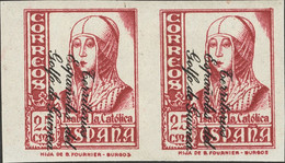 **256shi(2), 258/59shi(2). 1939. Serie Completa, Tres Valores En Pareja. SOBRECARGA INVERTIDA Y SIN DENTAR. MAGNIFICA Y  - Otros & Sin Clasificación