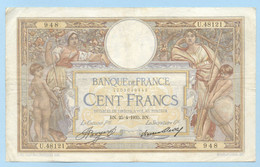 100 FRANCS O. MERSON  1935  25/04/1935 - 100 F 1908-1939 ''Luc Olivier Merson''