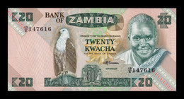 Zambia 20 Kwacha 1988 Pick 27e SC UNC - Zambie