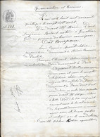 1874 GENOLHAC (30) - RENONCIATION CESSION LOBIER (BRESIS PONTEILS ET PARIS) - DOCUMENT DE 11 PAGES - Documenti Storici