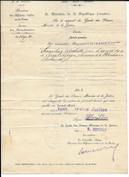 1932 PARIS - NATURALISATION DE SANCHEZ ISABELLE HBT PLAISSAN (34) NEE EN 1910 A LORCA ESPAGNE - ALBERT LEBRUN, RENOULT - Documents Historiques