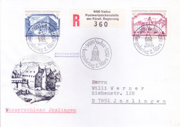 LEICHTENSTEIN : FIRST DAY COVER COMMERCIALLY USED WITH REGISTRATION : 02 MARCH 1978 : AUSGABETAG : CACHET LABEL - Covers & Documents