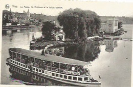 VIS/ LA MEUSE/ L ILE ROBINSON ET LE BATEAU TOURISTE CANAL ALBERT /. NELS - Wezet