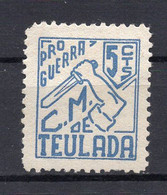 SPAIN, TEULADA, 2 CENTS ADDITIONAL STAMP, MINT - Otros & Sin Clasificación