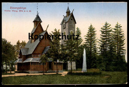 ALTE POSTKARTE RIESENGEBIRGE KIRCHE WANG KARPACZ Krummhübel Sudeten Ansichtskarte Cpa Postcard AK - Sudeten