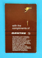 QANTAS - AUSTRALIAN AIRLINES ... Nice Old Official Small Lapel Pin Badge (gold Plated) * Australia Airline Airways Plane - Publicidad