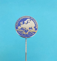 LIGUE EUROPEENNE DE NATATION (LEN) Old Rare Enamel Pin * European Swimming L. Natación Schwimmen Nuoto Zwemmen Zwemsport - Natation