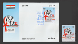 Egypt - 2021 - FDC - ( 27th Men's Handball World Championship ) - Ungebraucht