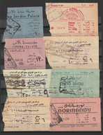 Egypt - 1950's-60's - RARE - Lot Of Cinema Ticket - TIBA - ROXY - Cairo - Etc. - Briefe U. Dokumente