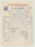 Egypt - 1939 - Rare - Vintage Invoice - THE ENGINEERING STORE - Port Said - Briefe U. Dokumente