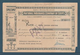Egypt - 1935 - National Insurance Co. Of Egypt - Alexandria - Aly Pacha A. Fotou - Brieven En Documenten