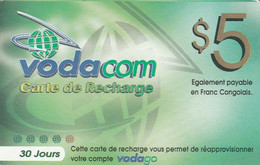 Congo (Kinshasa)- Vodacom Carte De Recharge - 30 Jours (31/10/2007) - Congo