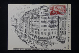 ALGÉRIE - Carte De La Journée Du Timbre De Alger En 1956 - L 89142 - Briefe U. Dokumente