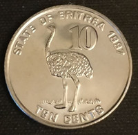 ERYTHREE - ERITREA - 10 CENTS 1997 - KM 45 - Neuve - UNC - ( Autruche ) - Erythrée