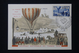 ALGÉRIE - Carte De La Journée Du Timbre De Colomb Bechar En 1955 - L 89154 - Briefe U. Dokumente