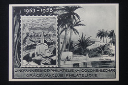 ALGÉRIE - Carte Du Club Philatélique De Colomb Bechar En 1958 - L 89156 - Briefe U. Dokumente