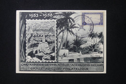 ALGÉRIE - Carte Postale Commémorative Du Club Philatélique De Colomb Bechar En 1958 - L 89166 - Briefe U. Dokumente