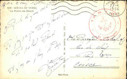 ALGÉRIE - Carte Postale En FM En 1956 Pour La France - L 89198 - Briefe U. Dokumente