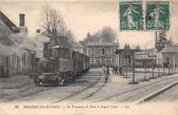 28-NOGENT-EN-ROTROU- LE TRAMWAY DE BROU A NOGENT GARE - Nogent Le Rotrou