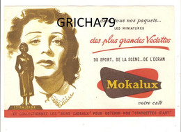 BUVARD - CAFE MOKALUX - LES PLUS GRANDES VEDETTES EDITH PIAF - Café & Thé